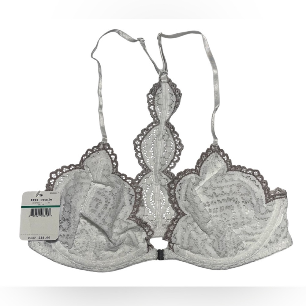 Free People Intimately UW Slow Dance Underwire white bra size 32C NWT